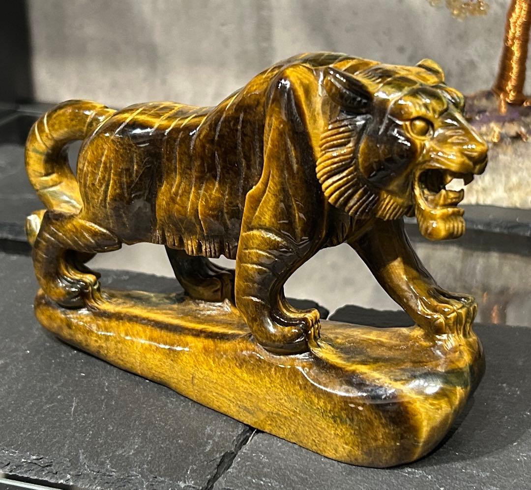 虎置物　タイガーアイ