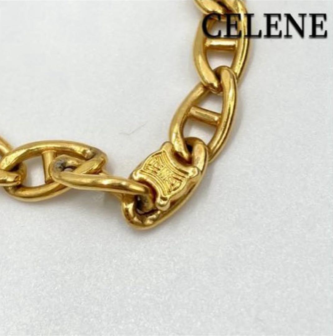 セリーヌ ブレスレット　トリオンフ　ゴールド　チェーン