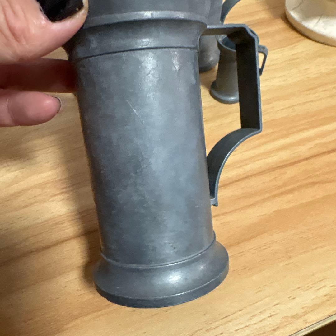 フランス　ピューター製　計量カップ