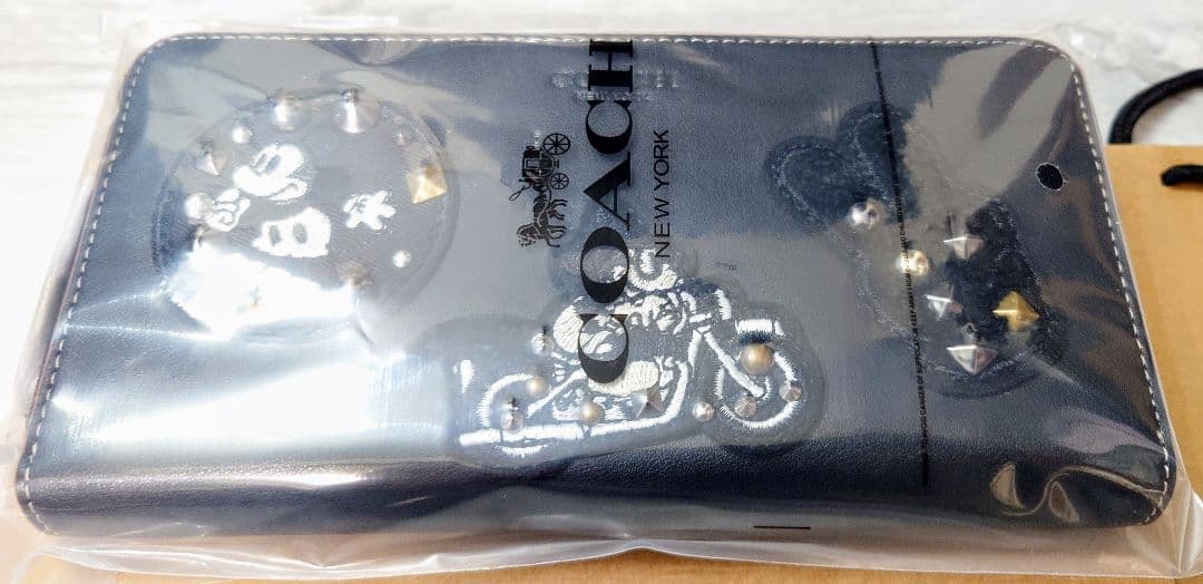 新品 COACH コーチ長財布 ミッキーマウスコラボ ワッペン