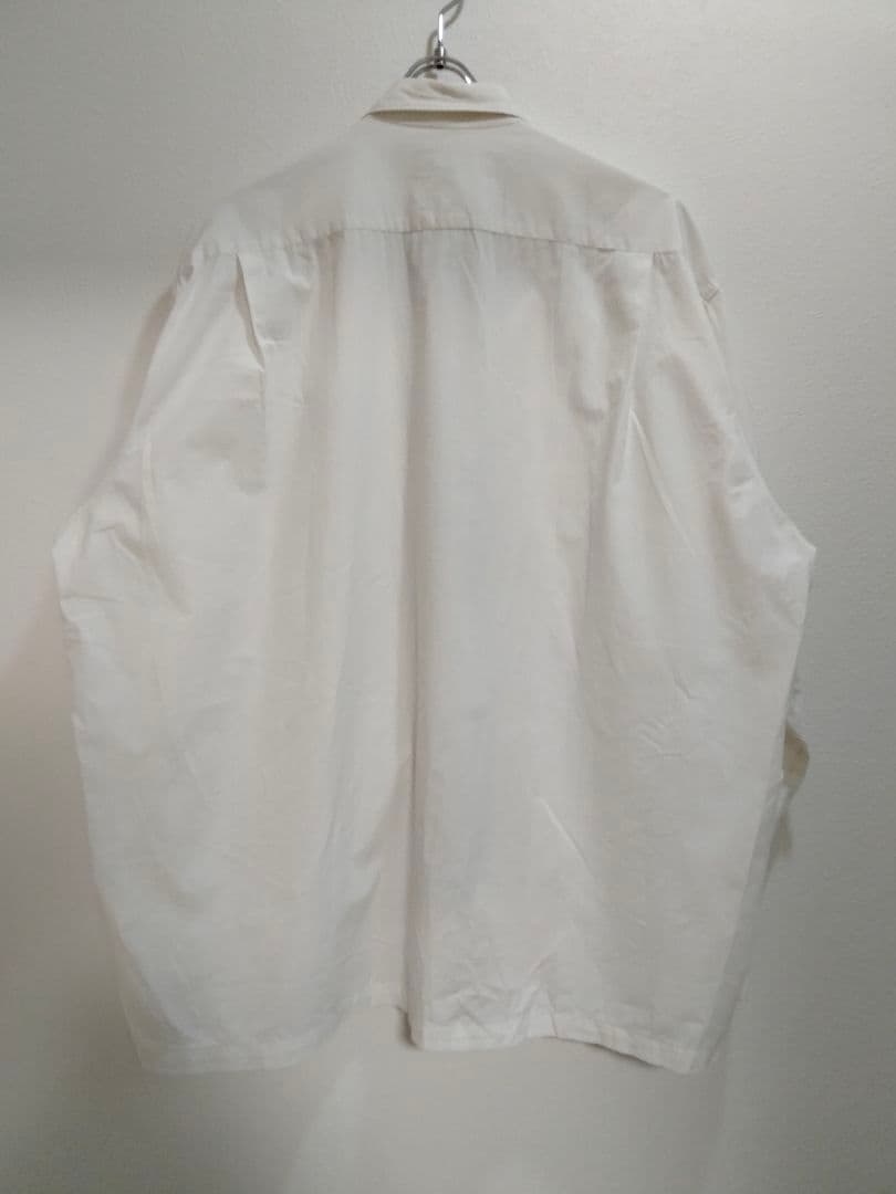 コムデギャルソンオム　90s 田中オム　縮絨　ブロードシャツ　デカボタン