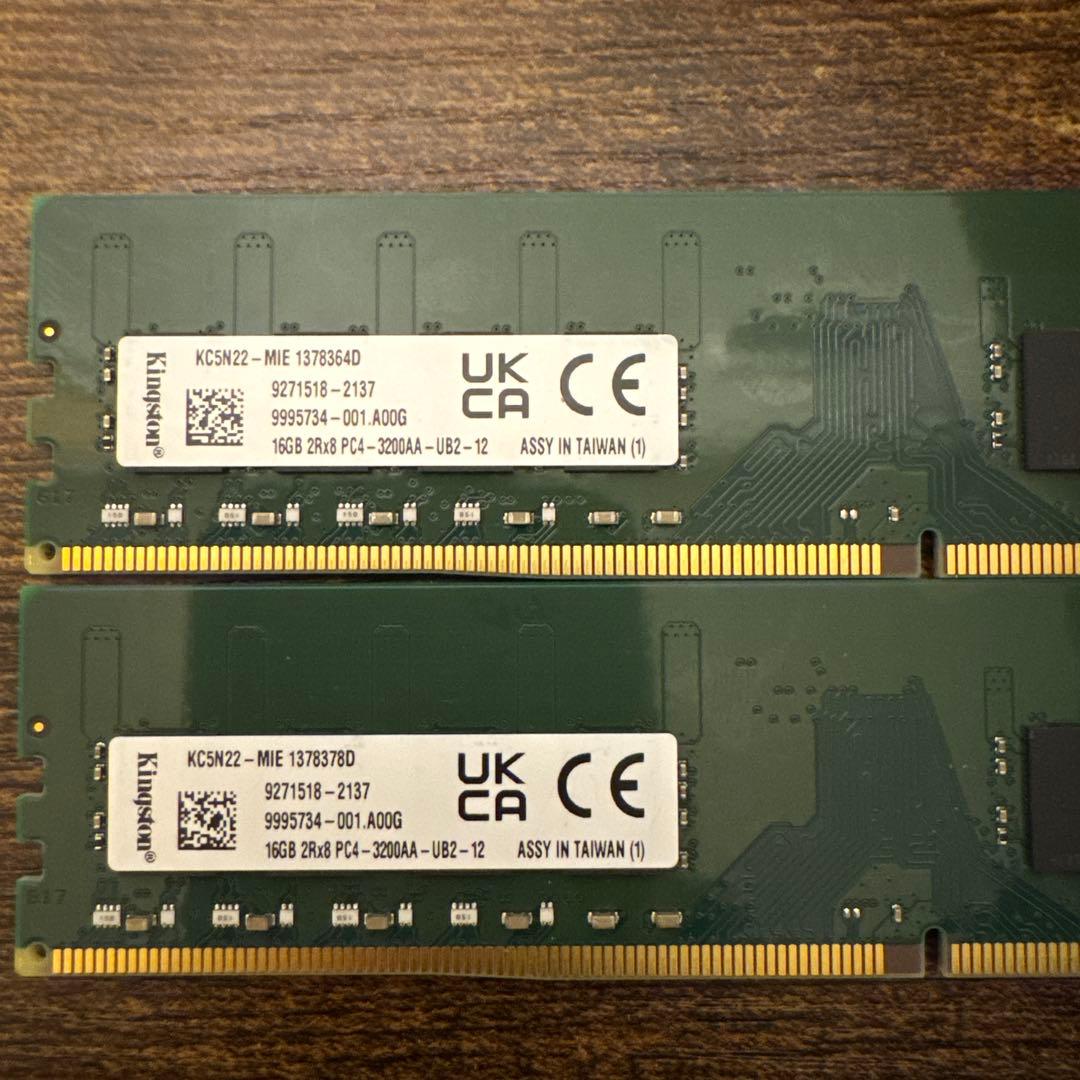 Kingston DDR4-3200AA 2Rx8 32GB(16GBx2枚)