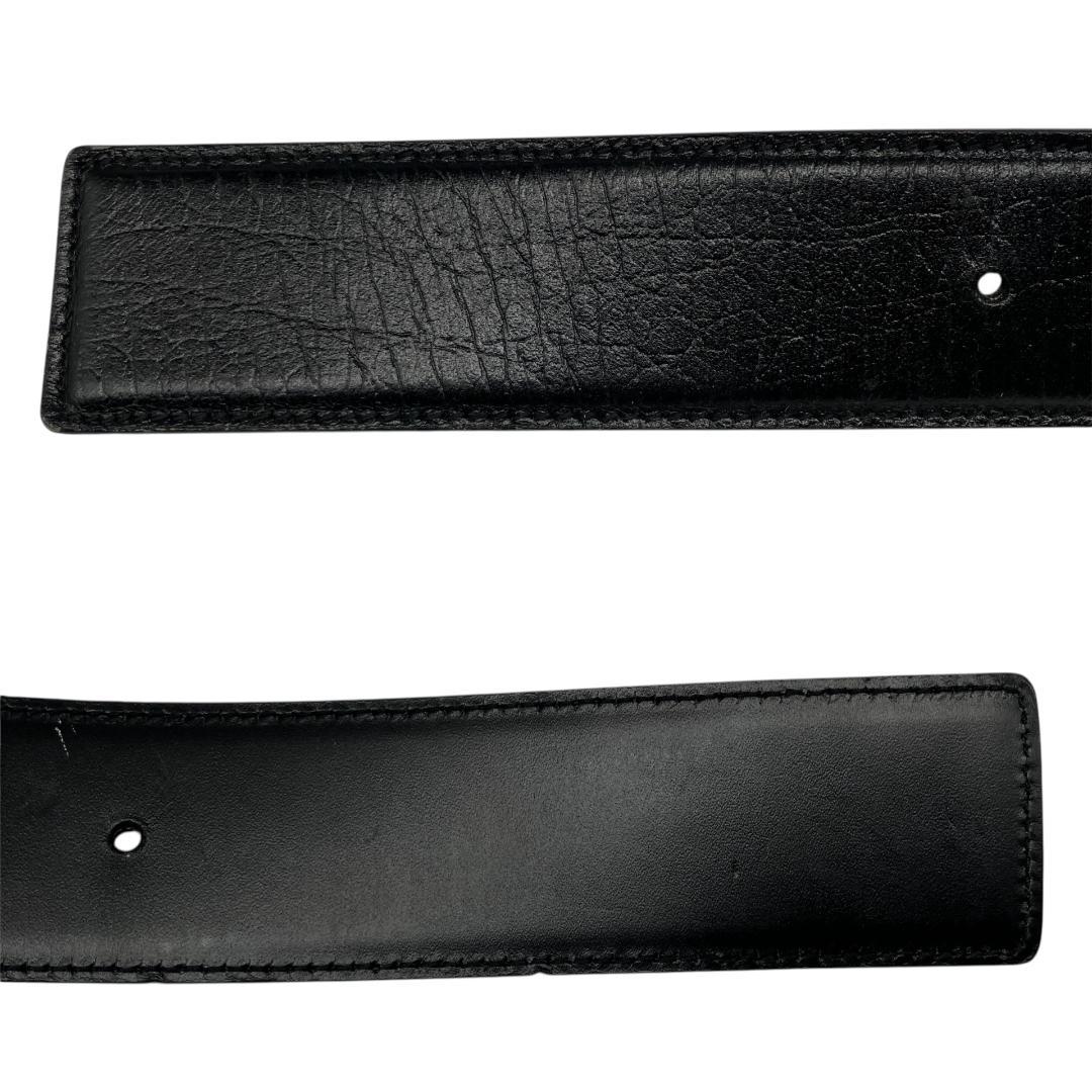 GUCCI グッチ バンブー ベルト シルバー ブラック イタリア製