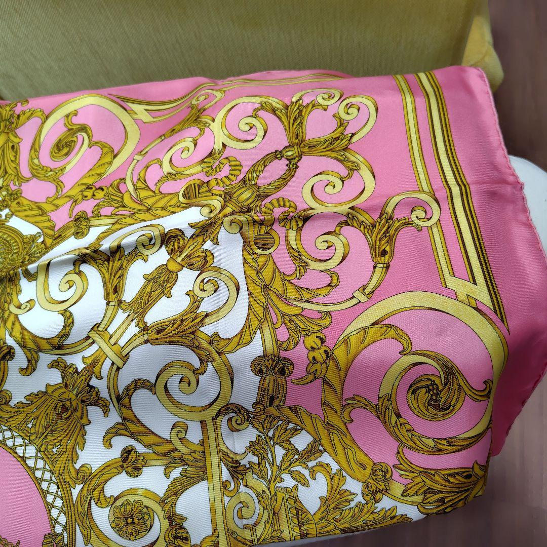 エルメス　HERMES　スカーフ　ピンク