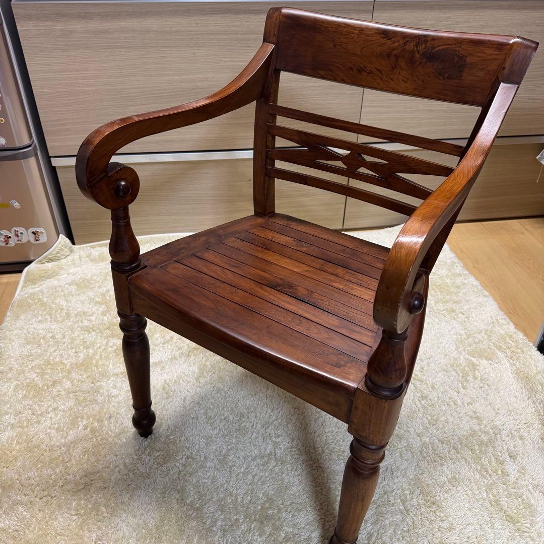 【希少】アームチェアー ブラウン アンティーク