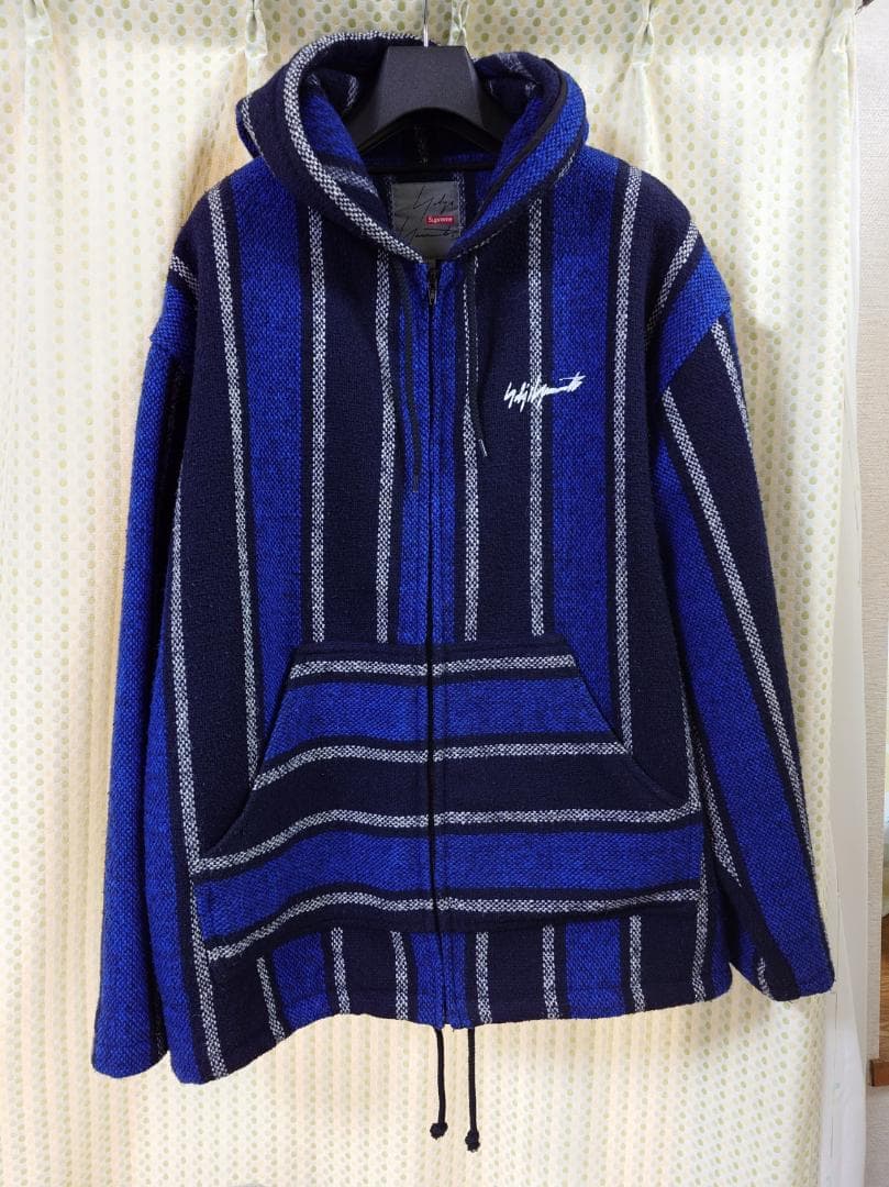 【レア商品】Supreme ストライプ柄フード付きジャケット×ヨウジヤマモト