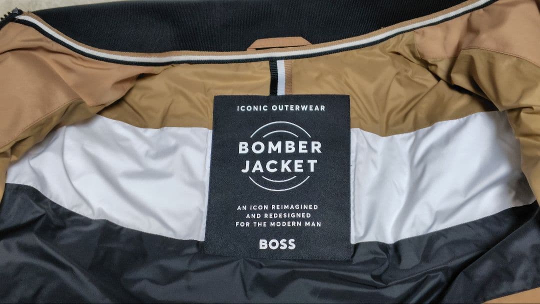 BOSS　MA-1ボマージャケット ロゴ入りハンガーおまけ付き