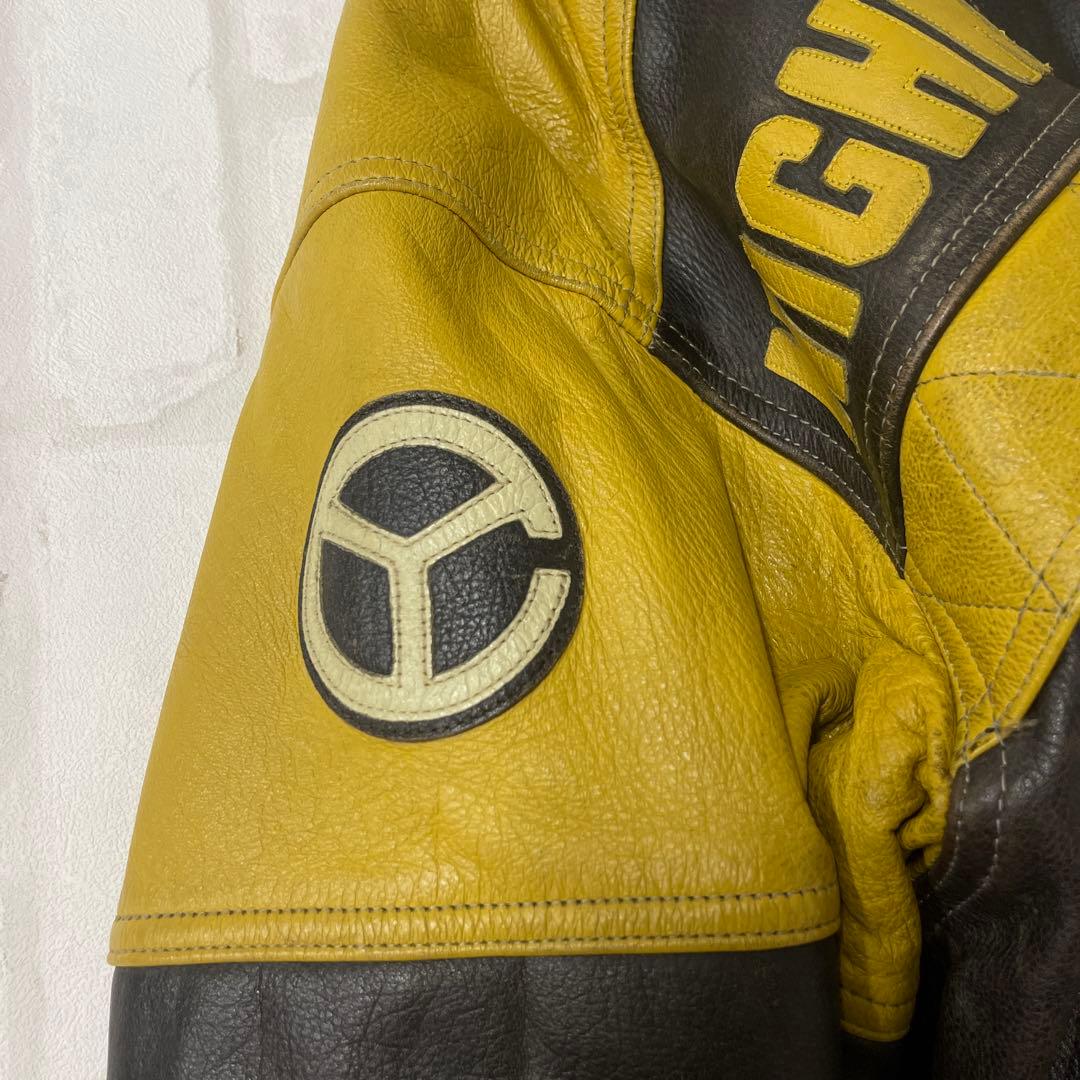 イエロー コーン YeLLOW CORn 牛革 レザー ライダース ジャケット