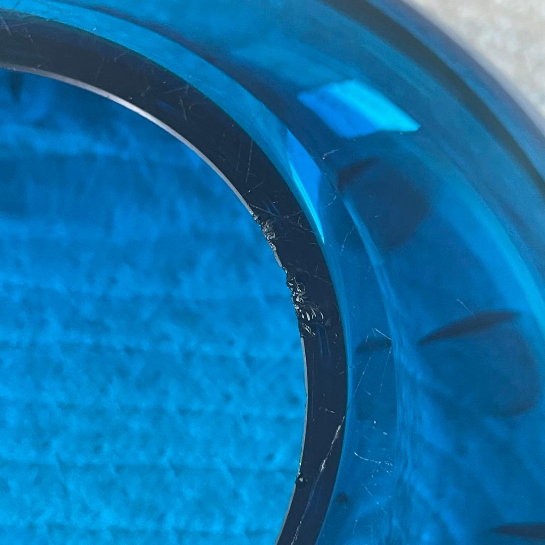 マークニューソン ガラス製 灰皿 青 Marc Newson ash tray