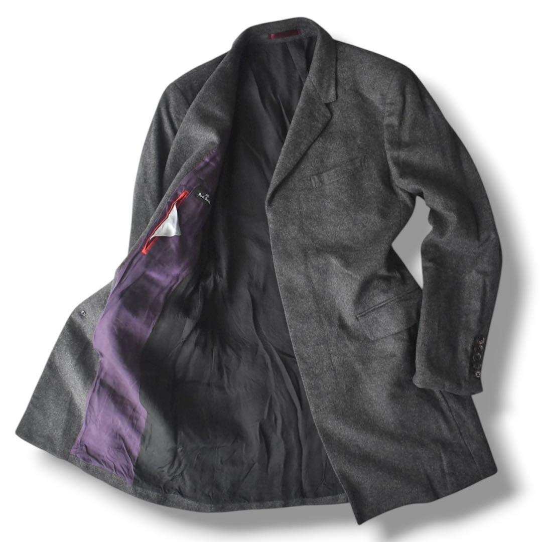 【フォロー割適用】PSポールスミス　カシミヤ100% チェスターコート　グレー