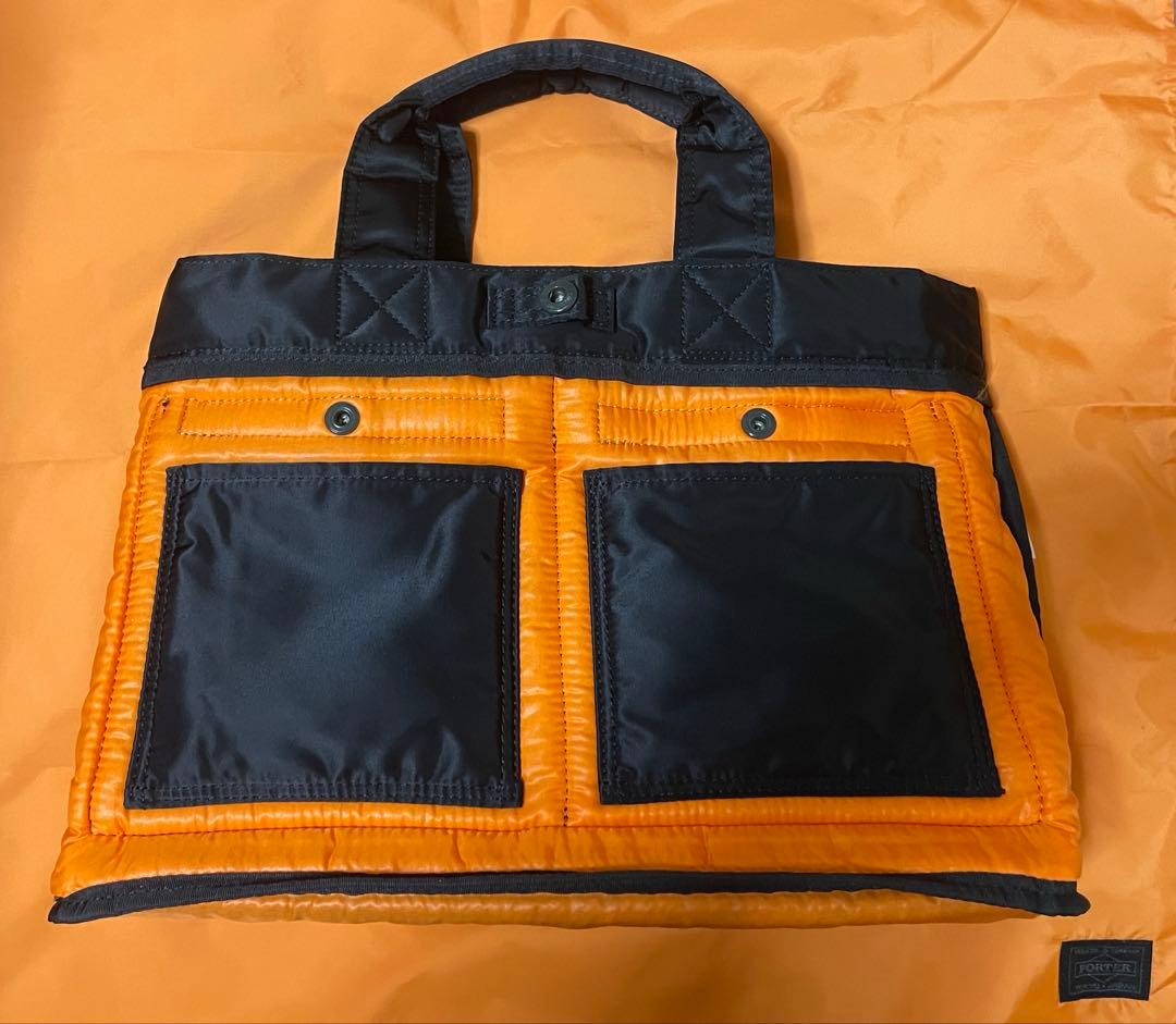 【未使用級】PORTER ポーター タンカー トートバッグ 黒 現行タグ