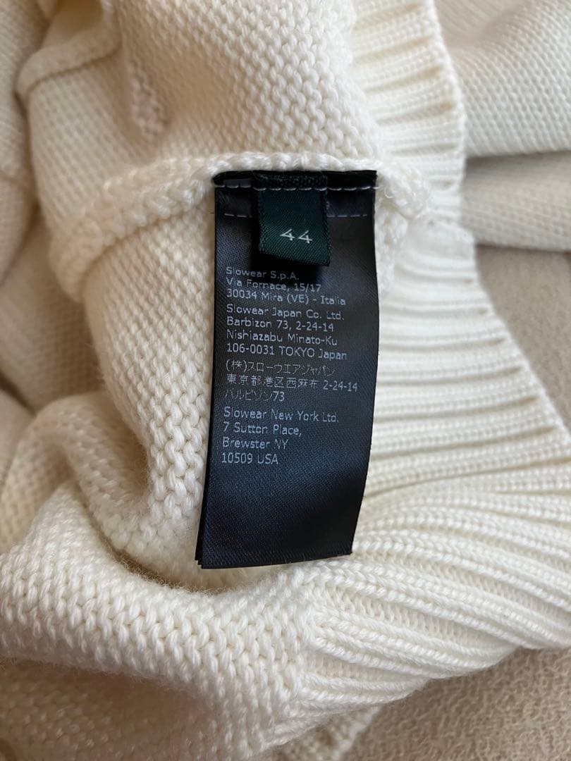 ZANONE ザノーネ ウール 5ゲージ CHIOTO キョート ホワイト 44