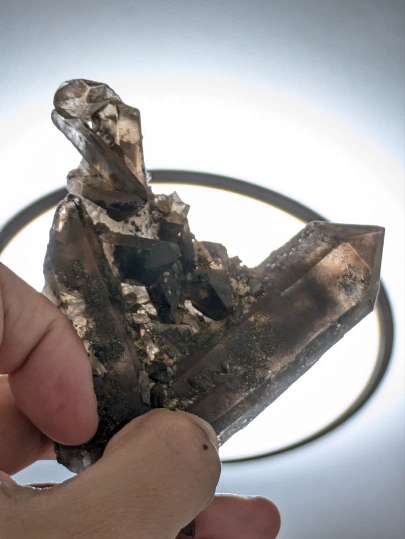 高品質✨水晶 モリオン クラスターセット