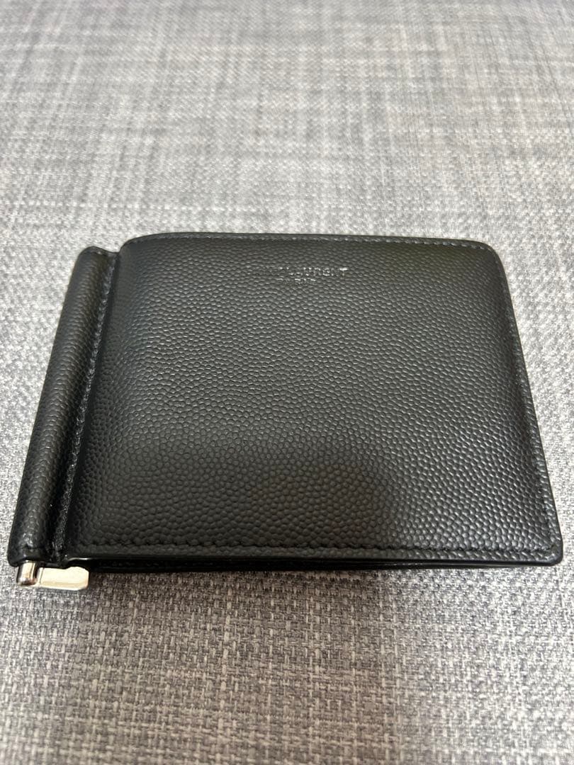 サンローラン　レザー製マネークリップ 黒 4