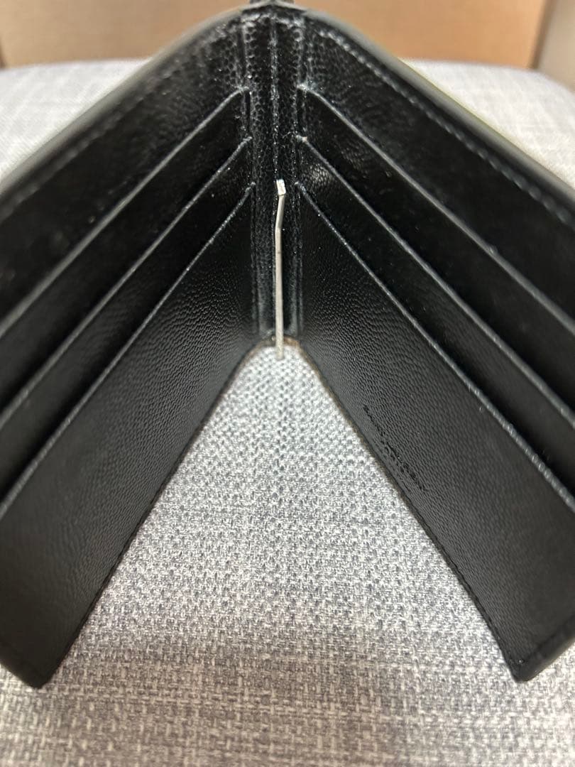 サンローラン　レザー製マネークリップ 黒 4