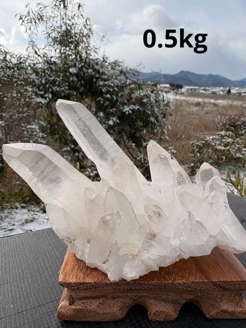 ❤️0.5kg ヒマラヤ　透明感良く強いパワー　極みの逸品　クラスター　原石
