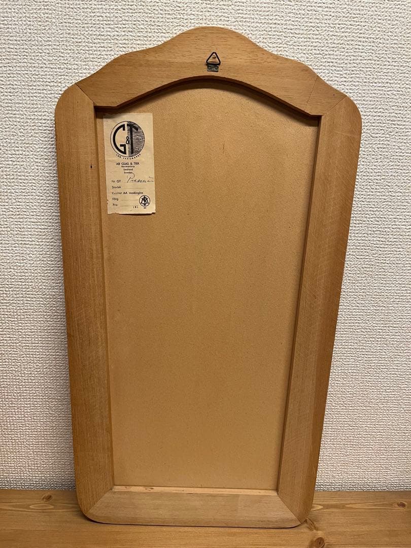 北欧ヴィンテージ ミラー オーク材 1950〜1960年 スウェーデン製