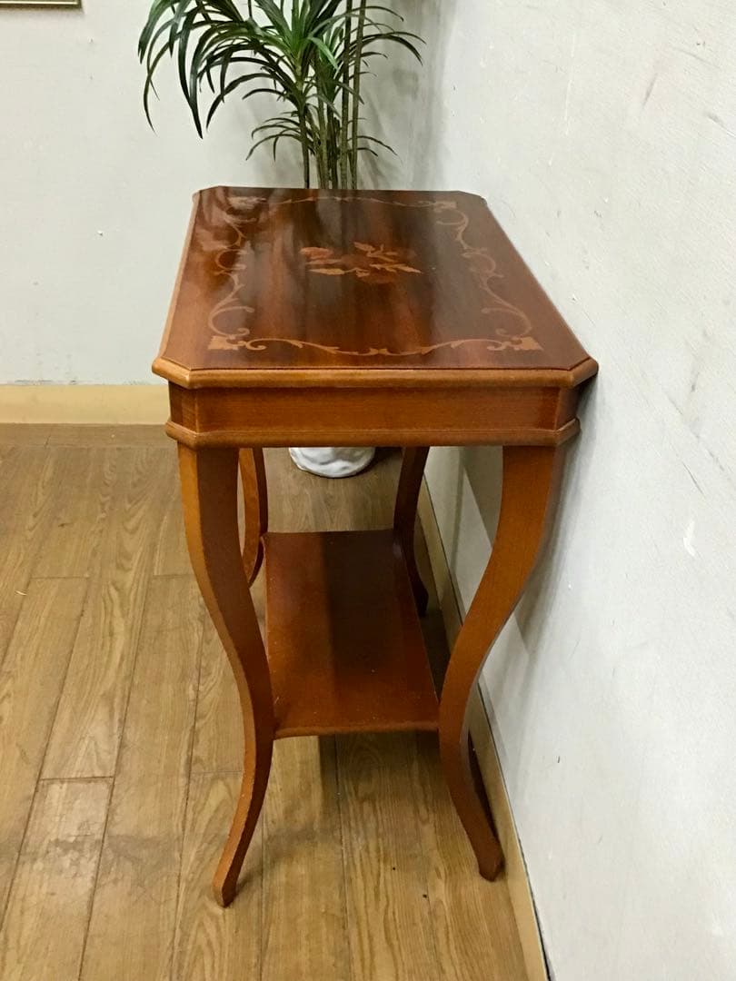 管290☆イタリア製☆象嵌細工☆コンソールテーブル☆サイドテーブル