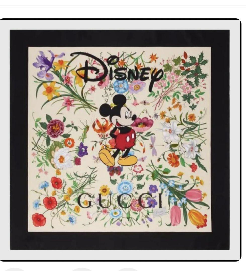 GUCCI×ディズニー　フローラルスカーフ　新品未使用