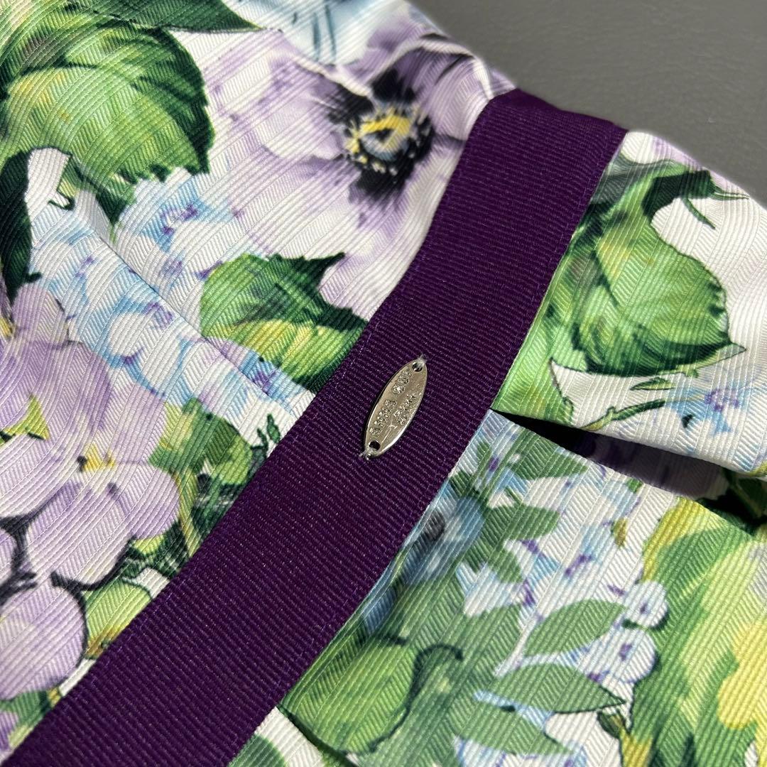 人気モデル＊アナスイミニ ワンピース 花柄 パープル【L】130cm