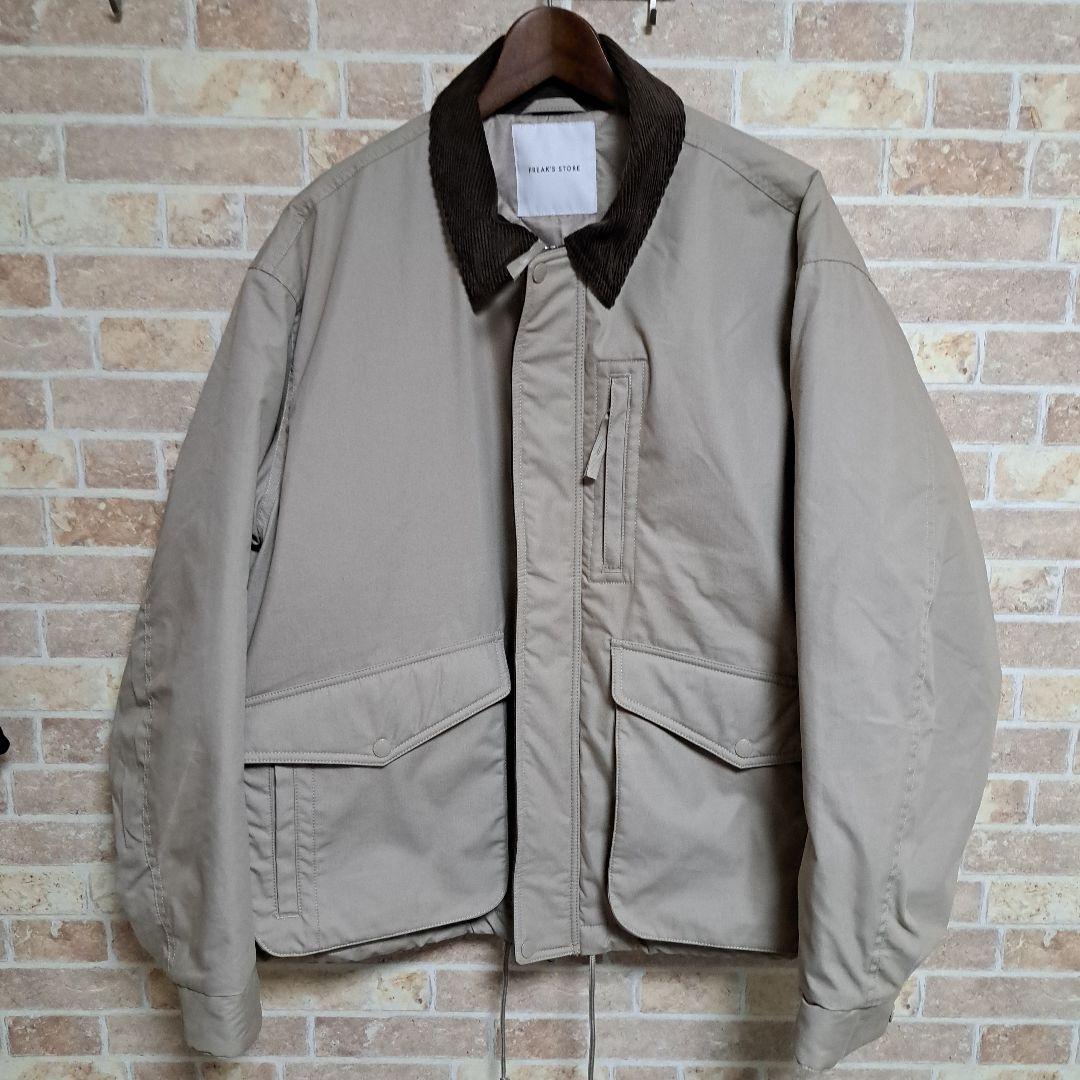 フリークスストア　 襟コーデュロイ切り替え コットンナイロンブルゾン