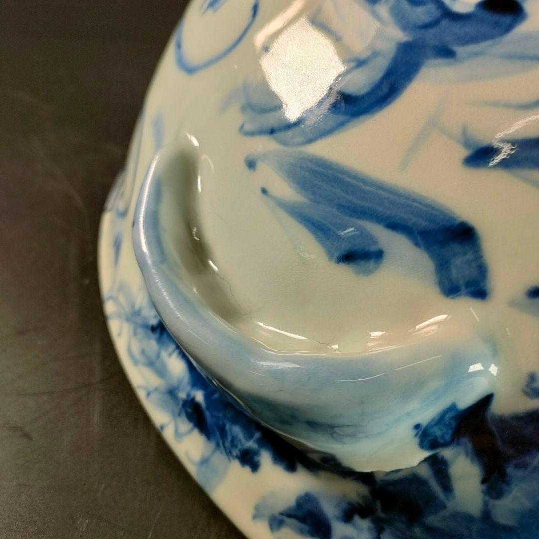 C30-1/在銘/龍鳳紋大皿/盛皿/額皿/飾皿/懐石料理/懐石道具