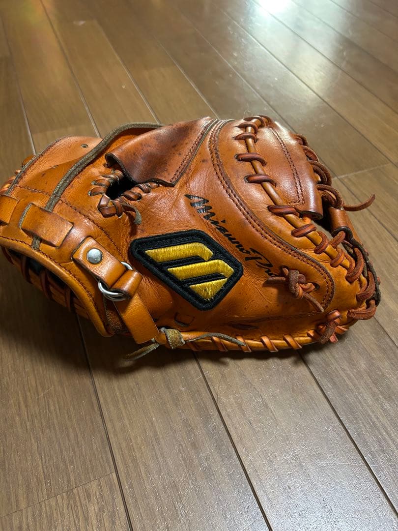 Mizuno オレンジ 硬式野球グローブ