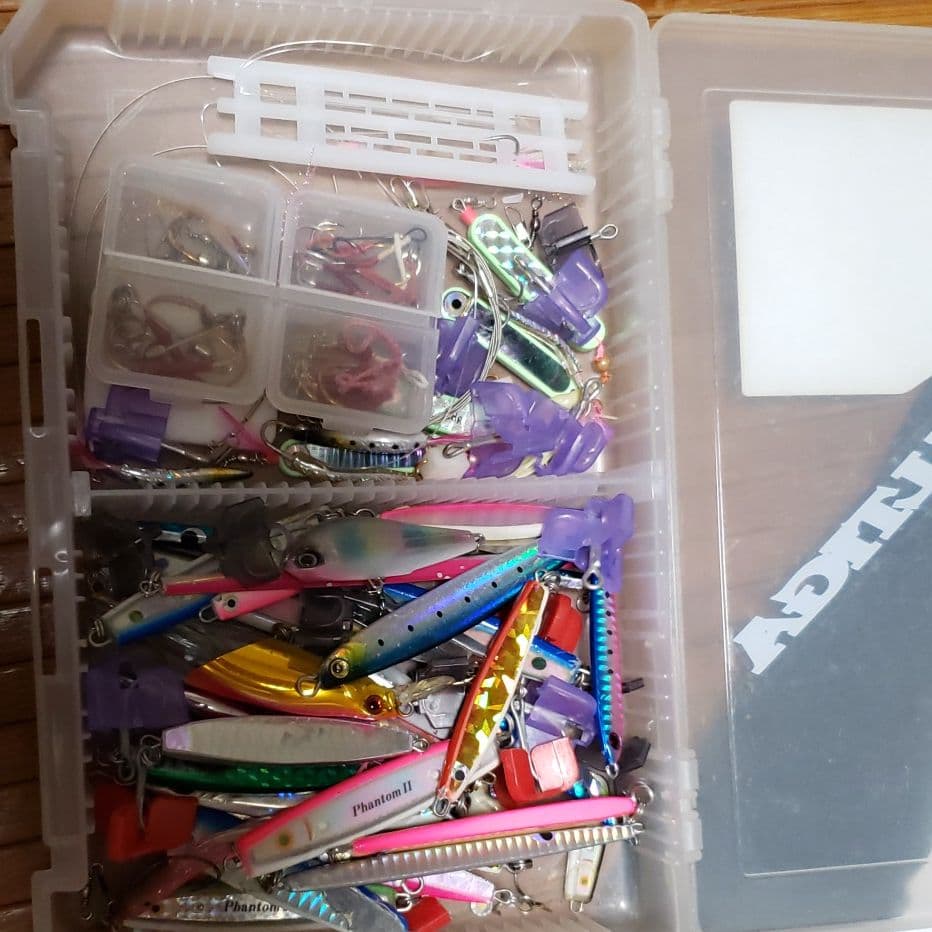 ダイワのファントム等色々20グラム～40グラム位のジグです。