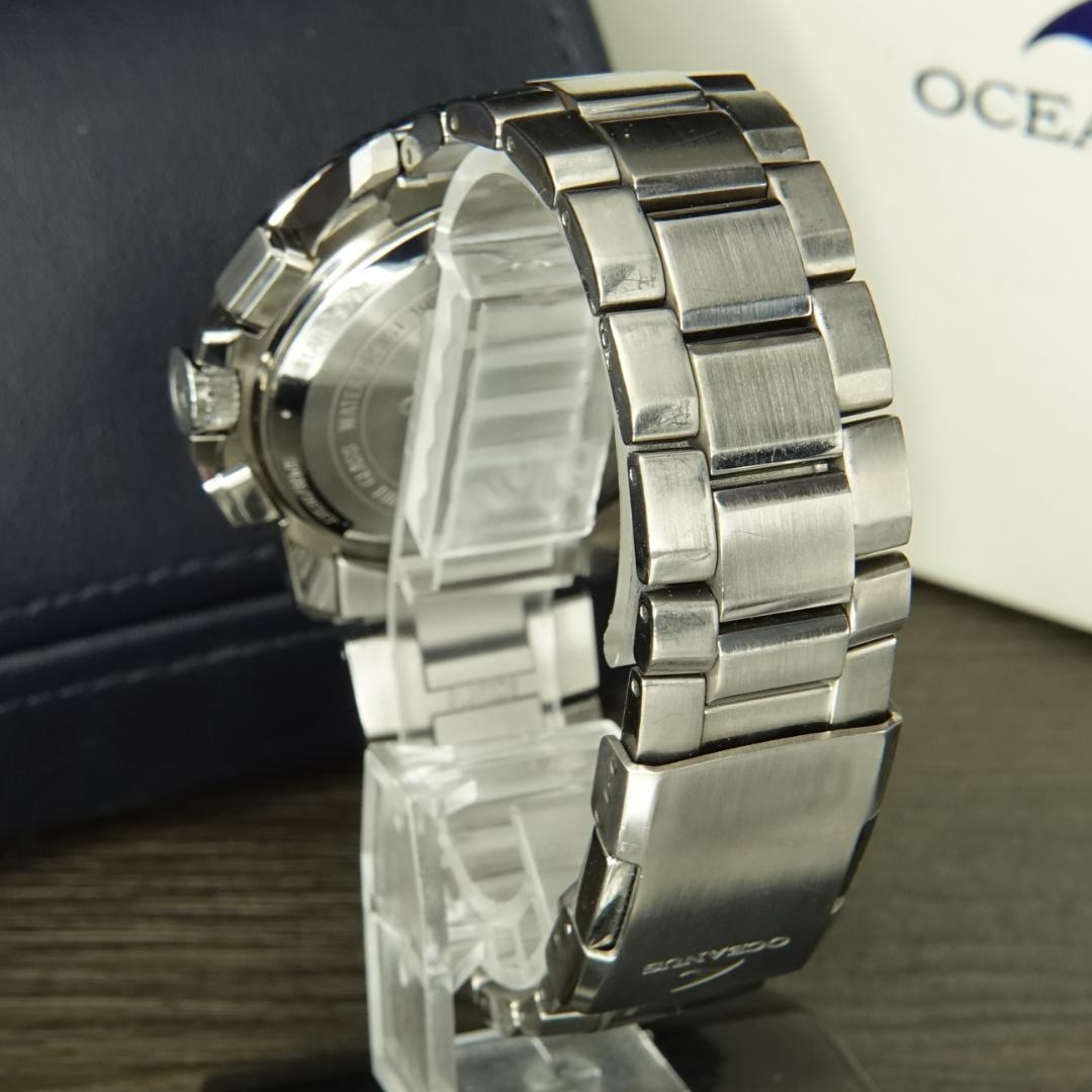 【電池新品】希少青 オシアナス OCW-T2000 箱付美品 電波ソーラー