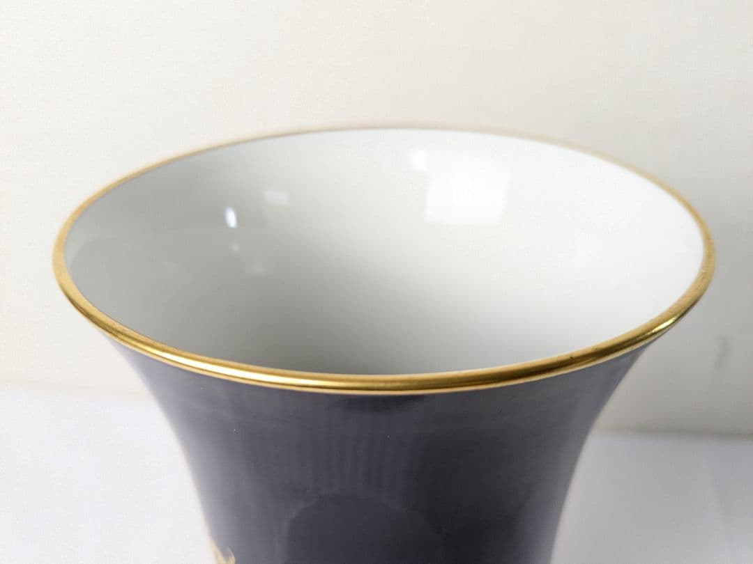 マイセン コバルト フラワーベース 花瓶