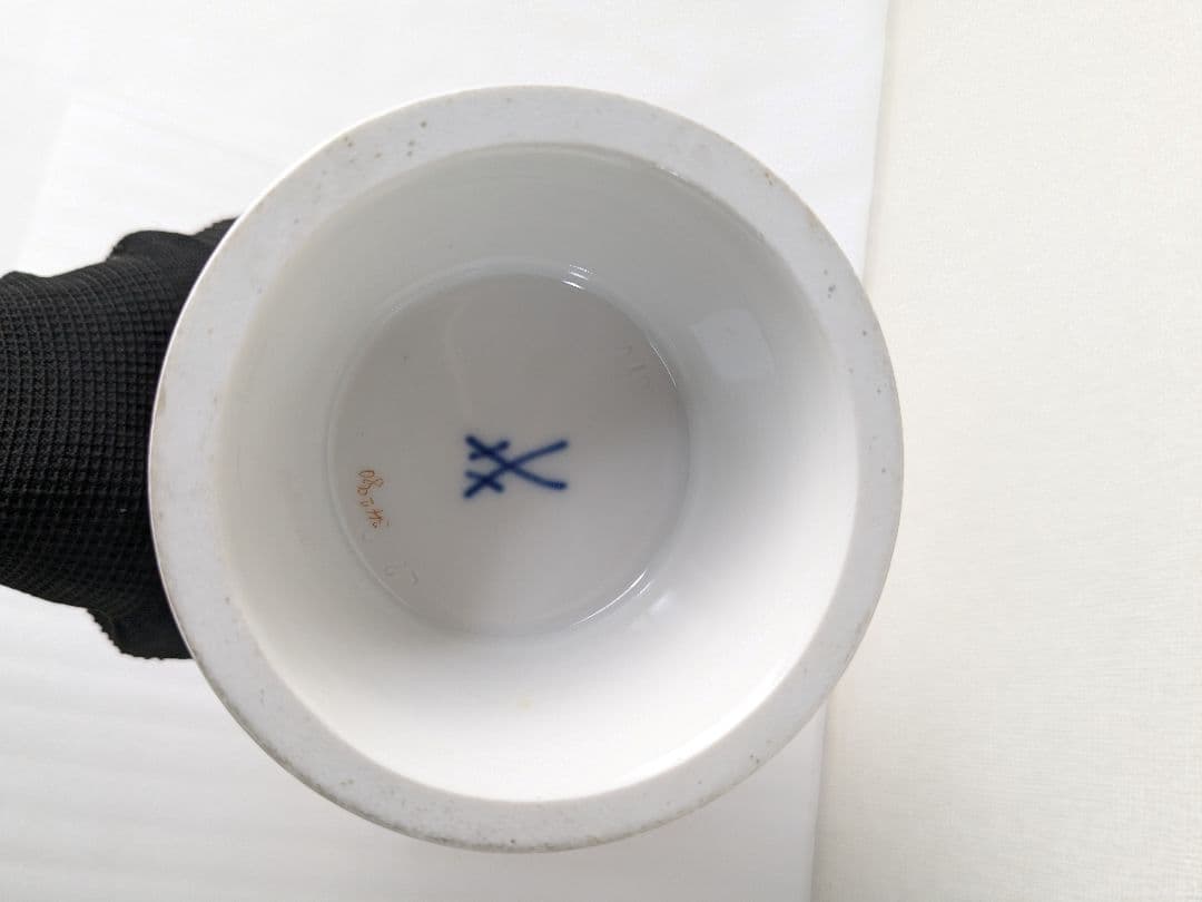 マイセン コバルト フラワーベース 花瓶