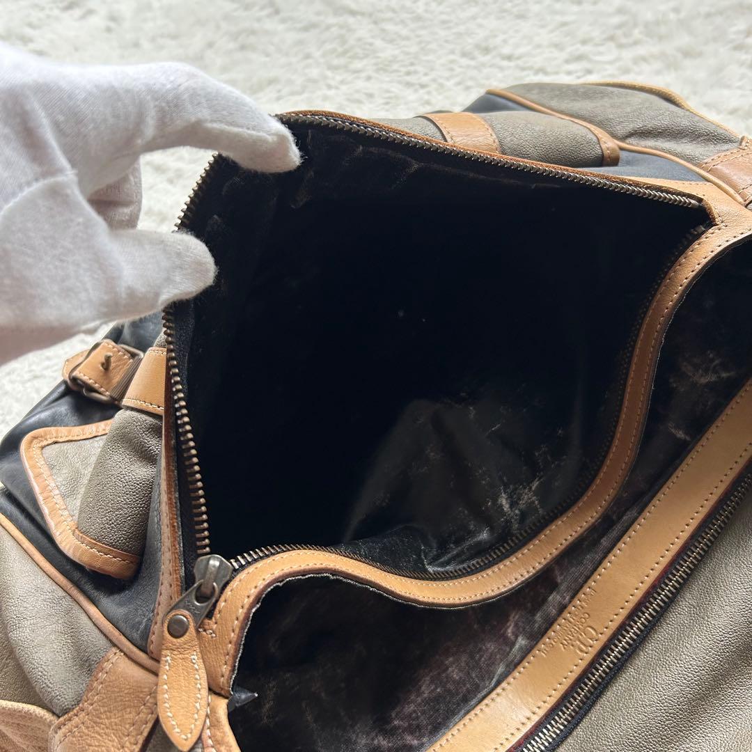 【80s 激レア】シーピーカンパニー メッセンジャーバッグ ロゴパッチ レザー