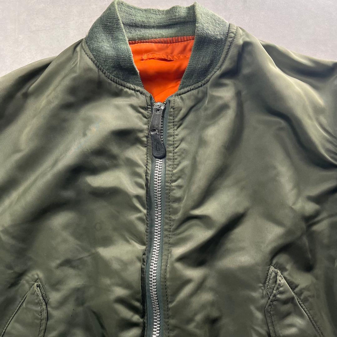 80s アルファインダストリーズ MA-1 usa 白タグ L 90s