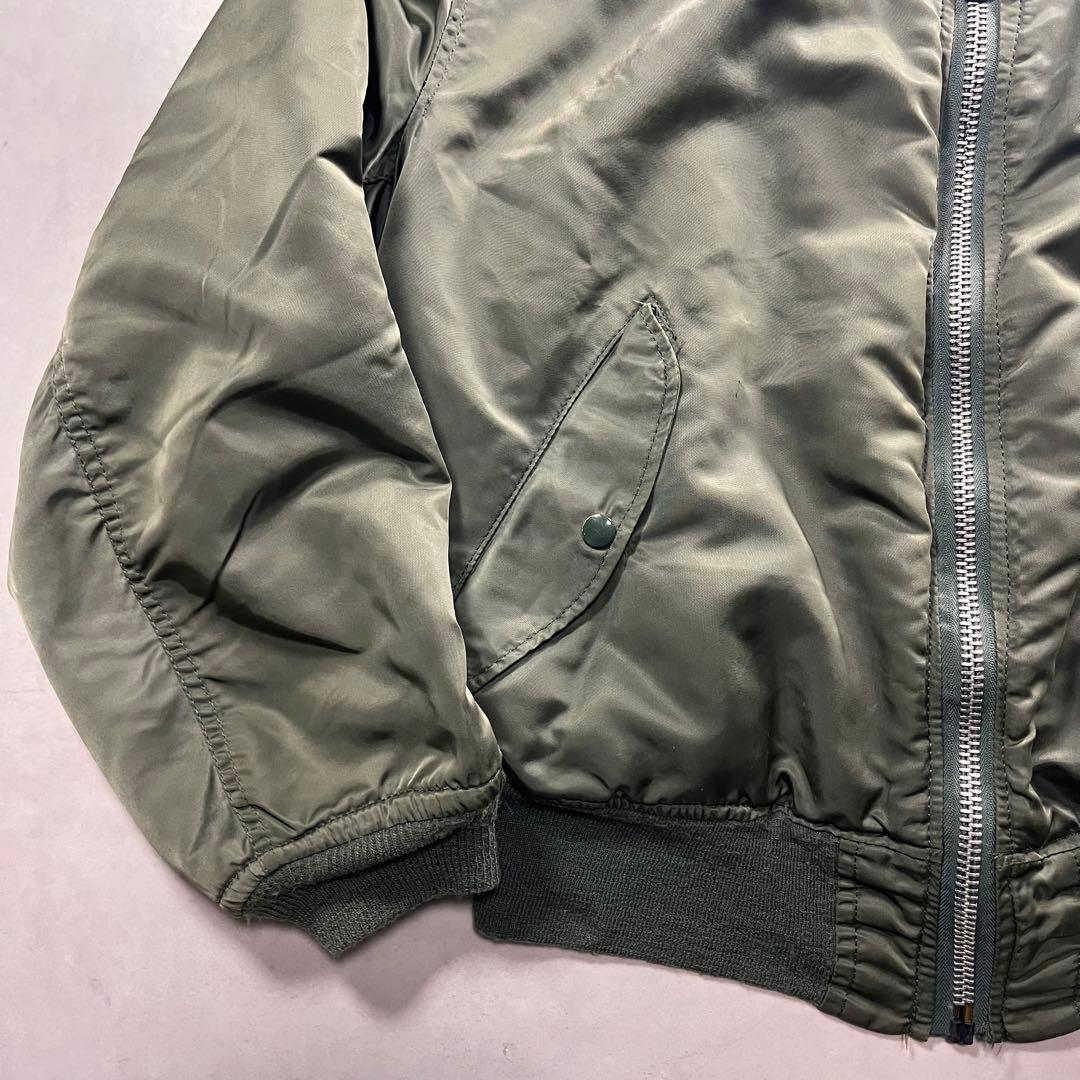 80s アルファインダストリーズ MA-1 usa 白タグ L 90s