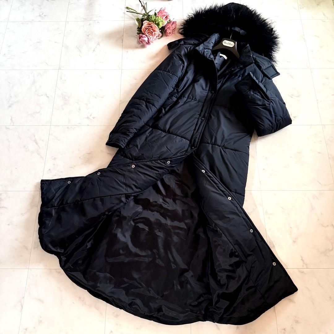 極美品★2wayマックスマーラ Max&co スーパーロングパデットコート L