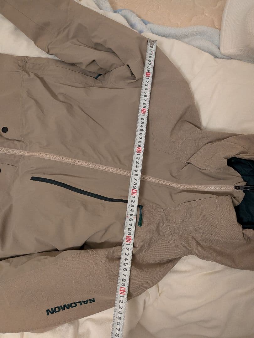 値下げ‼️SALOMON スノーボードジャケット L ベージュ　セット