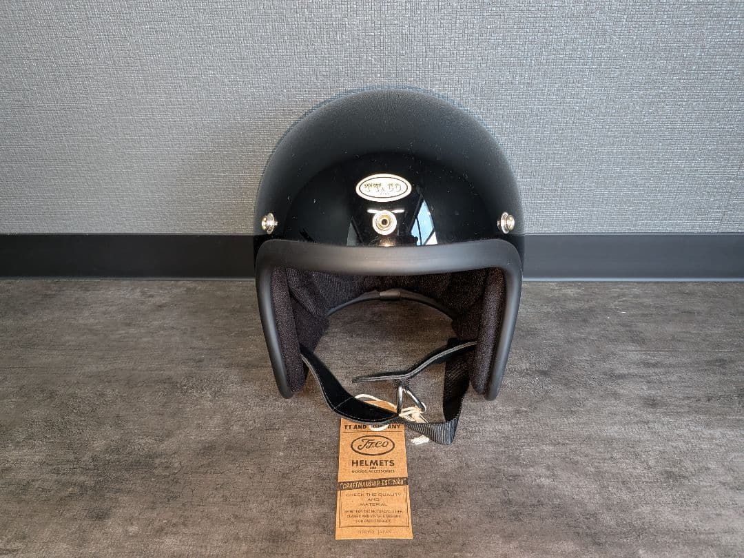 tt&co ブラック ジェットヘルメット 新品