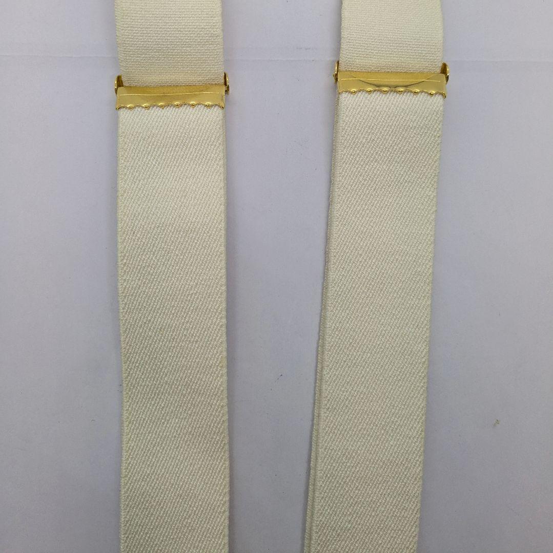 シャネル CHANEL サスペンダー ホワイト レディース サスペンダー