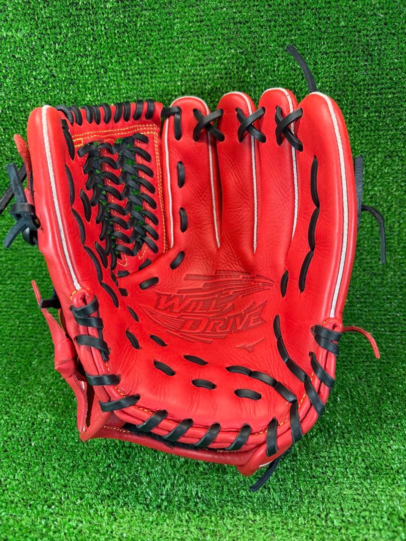 ミズノ　軟式　オールラウンド用　1AJGR32800　ウィルドライブ レッド