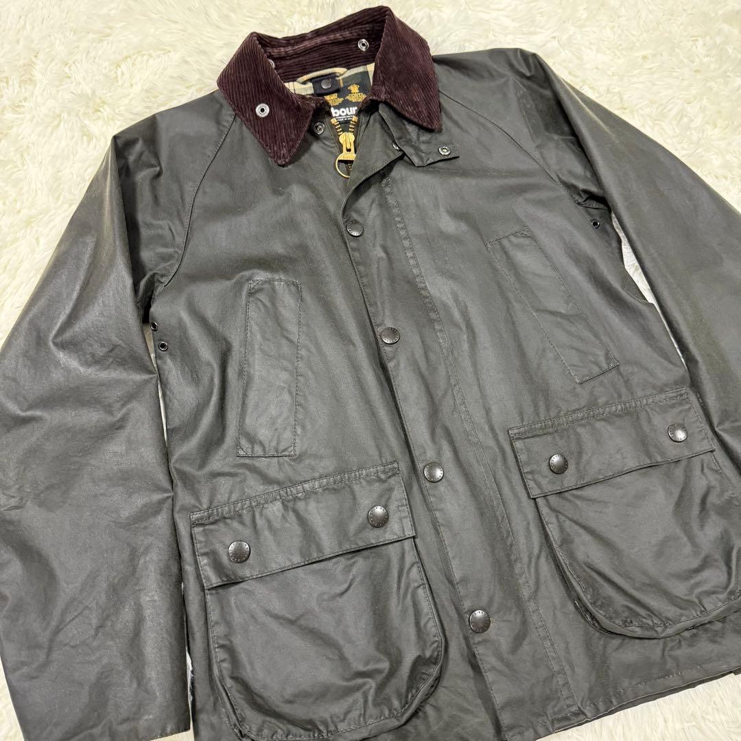 美品✨バブアー ビデイル SL セージ 36 3ワラント ワックスド オイルド