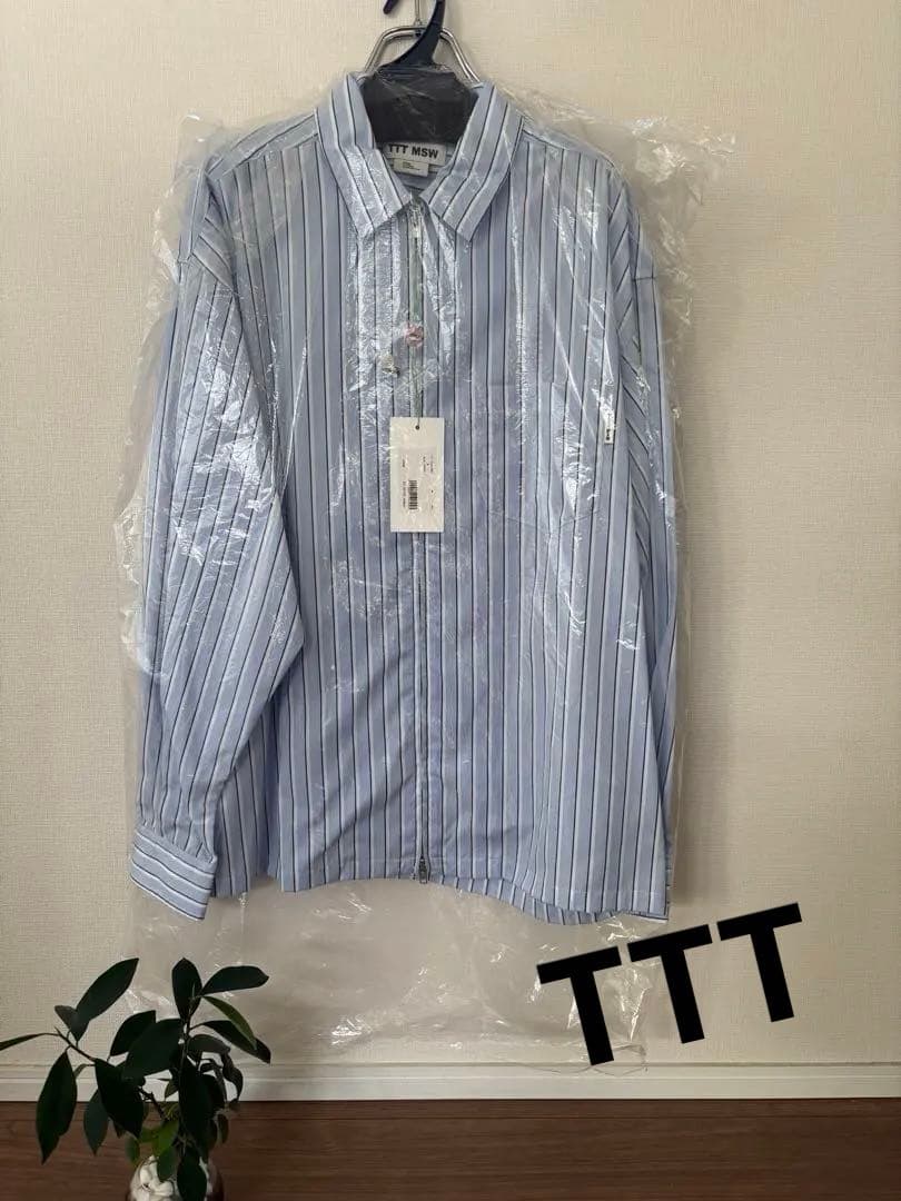 TTT MSW Zip up shirt（BLUE STRIPE）