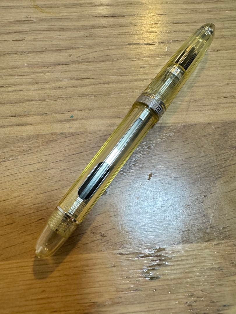 訳あり OMAS オマス 万年筆 18K 750 M 中字 クリア 透明 文房具