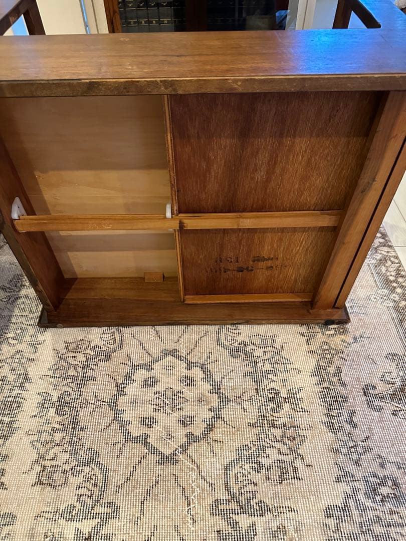 アメリカ製　サイドガラストップテーブル　ヴィンテージ ミッドセンチュリー