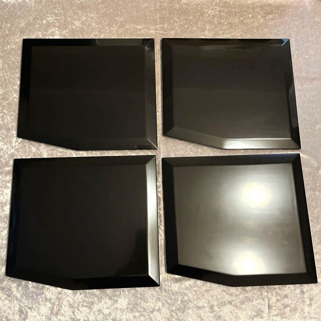 ⭐️美品⭐️特産　輪島塗　木製　乾漆　碧緑色　漆塗　板膳&箸　5客セット　大向高洲堂