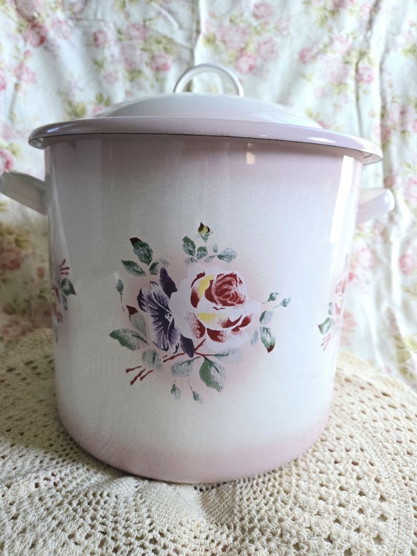 ☆美品☆イマン☆プリンセスローズ　ピンク　ライス缶