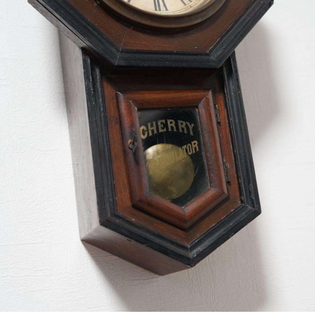 林時計　6インチ　ボンボン時計　振り子時計　柱時計　昭和レトロ