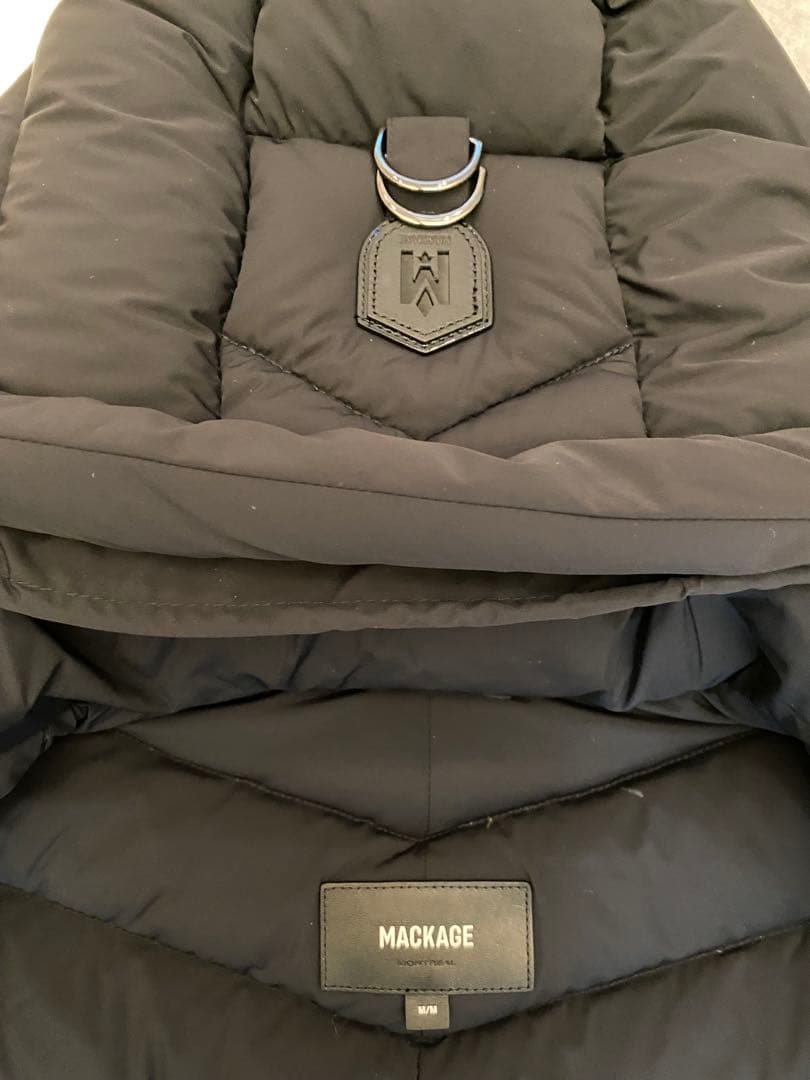 Mackage ブラックダウンジャケット Mサイズ