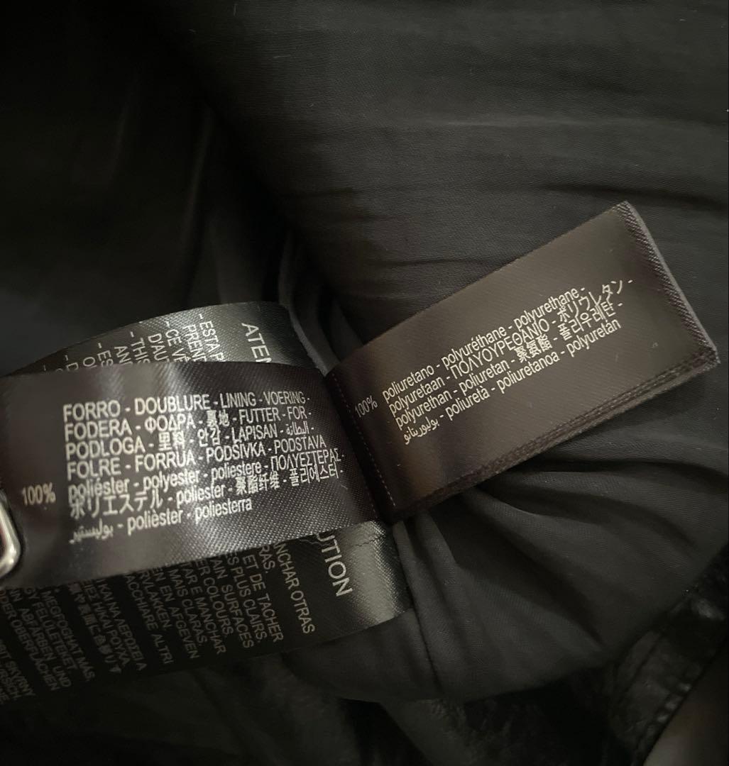 新品 タグ付 ZARA ZWコレクション フェイク レザー ジャケット ブラック