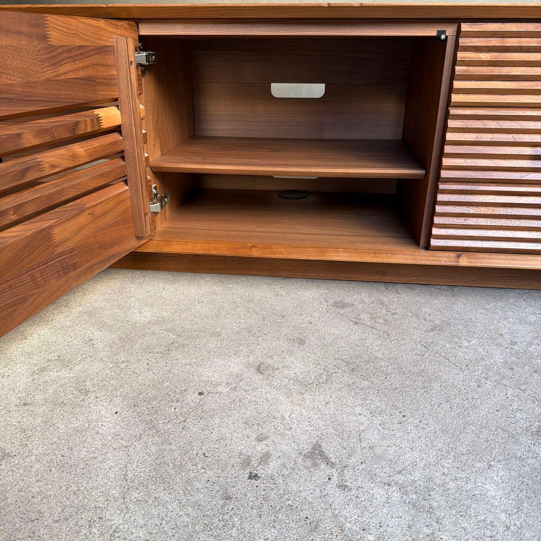 カリモク テレビボード ソリッドボード 無垢ウォールナット