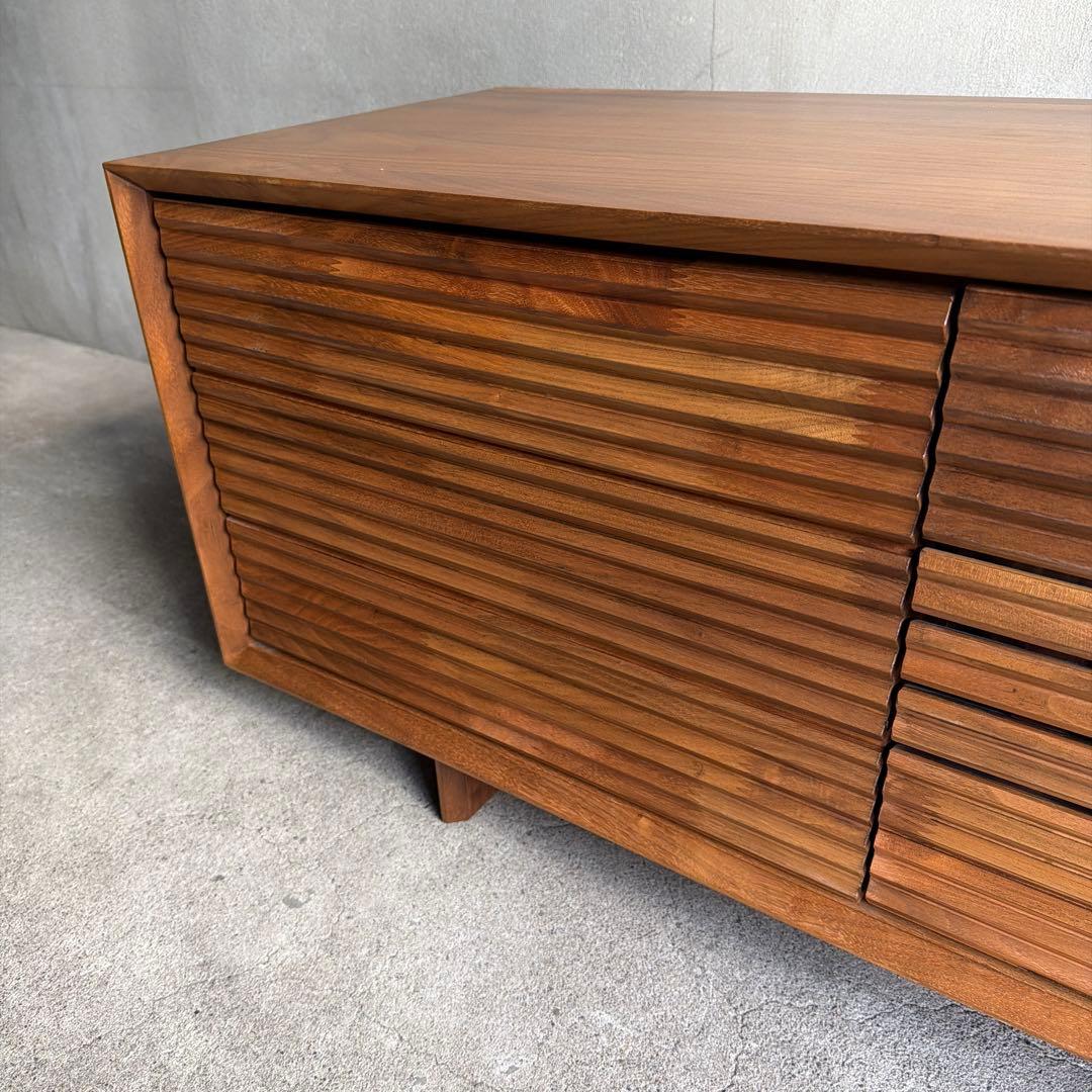 カリモク テレビボード ソリッドボード 無垢ウォールナット